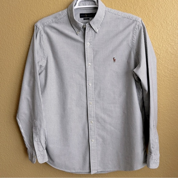Ralph Lauren Classic Fit Striped Long Sleeve Button Down Shirt - Picture 2 of 8